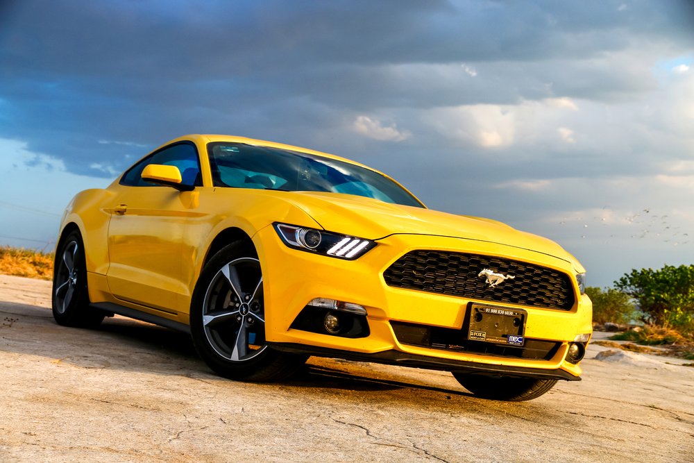 yellow mustang